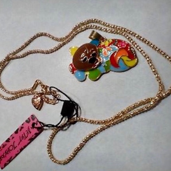 Betsey Johnson Jewelry - NWT BETSEY JOHNSON Colorful Enamel Dog